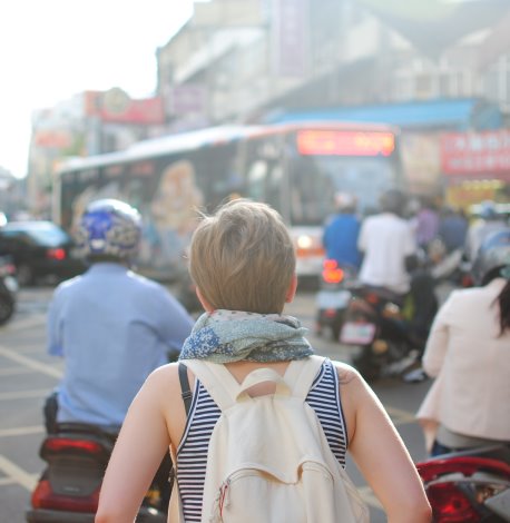 backpacking traveler