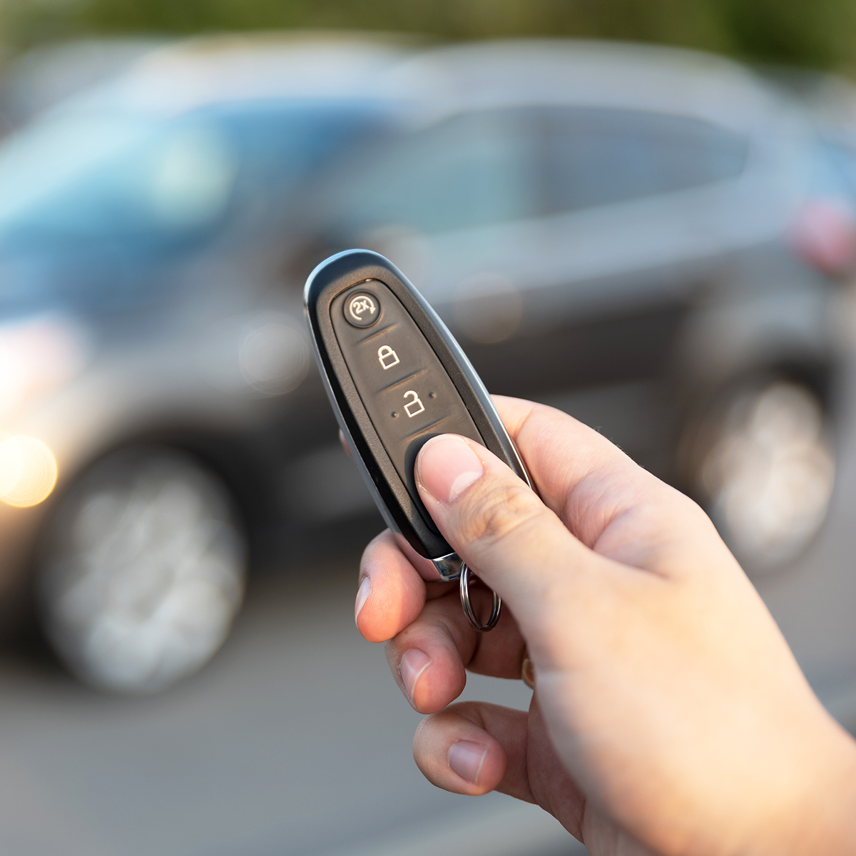 A keyless entry fob.