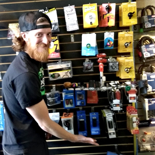 Ethan Johnson, owner of Campus WheelWorks
