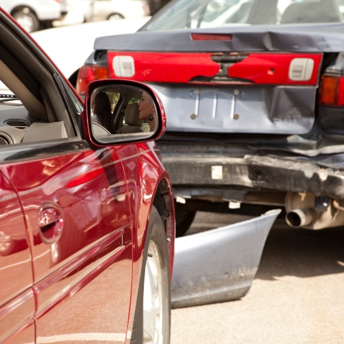 Fender bender car crash