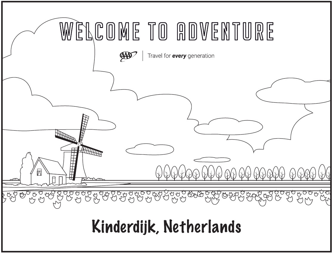 Windmill in Kinderdijk