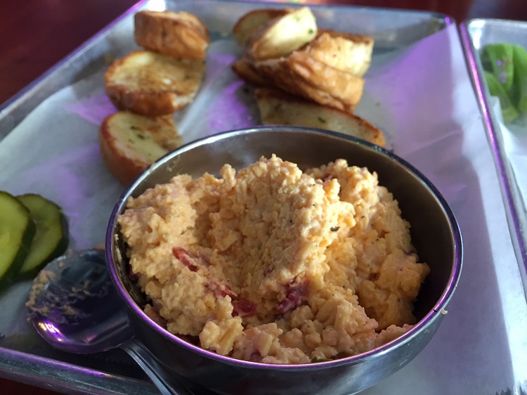 Pimento cheese is popular down south. You can enjoy it while watching football at John King.