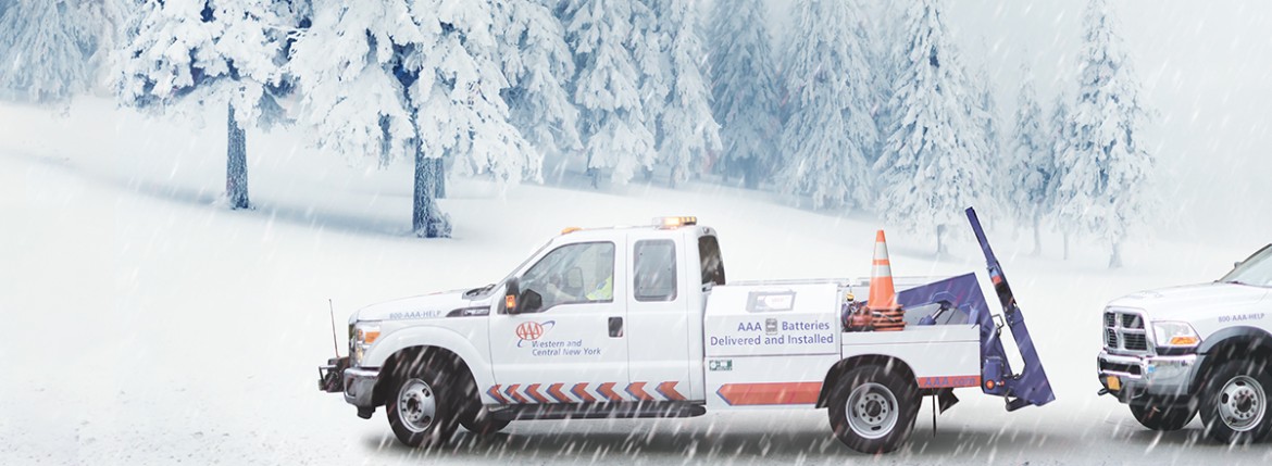 ERS truck in the snow