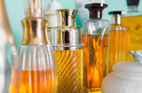 A lineup a variety of perfumes