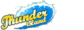 Thunder Island logo with a wave