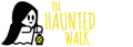 The Haunted Walk logo featuring a little caped ghost holding a lantern